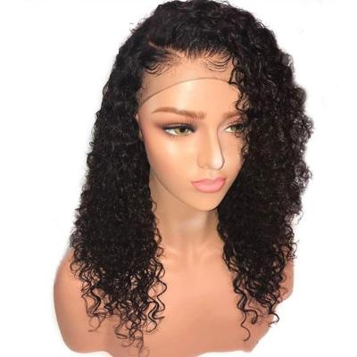 China Jerry Curl Wholesale 150 100 Density Brazilian Loose Curly Human Hair Lace Front Wigs For Women for sale