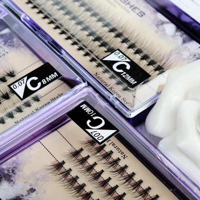 China Sensitive Factory Group Premade Eyelash Extension Wholesale Private Label Individual Eyelash Extension Korea for sale