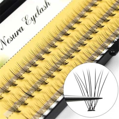 China Premade Sensitive Natural Hair PBT False Eyelash Premium Mink Lashes Group Extension 20d Lashes for sale