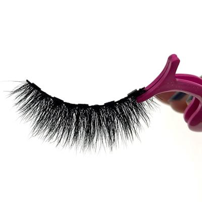 China 2021 Wholesale Natural Non Stick Magnetic Eyelashes With Eyeliner Pen Tools Set 3D Silk Waterproof False Eyelashes for sale