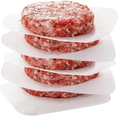 China Factory Price 5IN Non Stick Greaseproof Hamburger Patty Paper Rounds for Hamburger Meat Press for sale