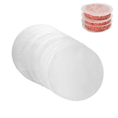 China 13cm Parchment Wax Paper Patty Paper Non Stick Food Garde for Burger Press Parchment Baking Rounds for sale