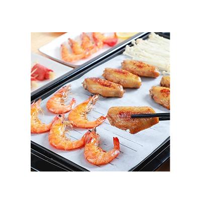 China Barbecue Parchment Steaming Oven Non-Stick Precut Unbleached Parchment Baking Paper Sheets for sale