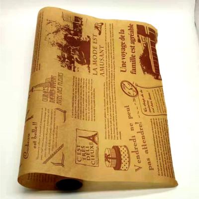 China A4 Size Greaseproof Custom Printing Biodegradable Waterproof Paper Non Stick Tray Liner For Restaurant Use for sale