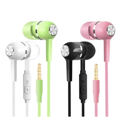 China 2021 S12 In-ear Sports Earplugs Universal In-ear Cell Phone Wired Bass Control With Microphone And Karaoke Sport Headphones for sale