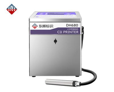 China DH680 small character CIJ continuous inkjet printer,Fully automatic date printing equipment for sale