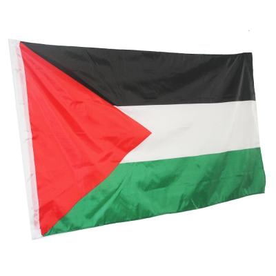 China Large 150 x 90cm Palestine Flag Hanging Polyester Gaza Palestinian Office/Parade/Festival Fashion/Home Decoration New for sale