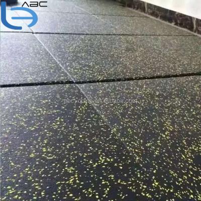 China EPDM rubber+ Recycle Flooring Rubber Indoor Rubber Mat Granules GYM EPDM Soundproof Flooring Mat for sale