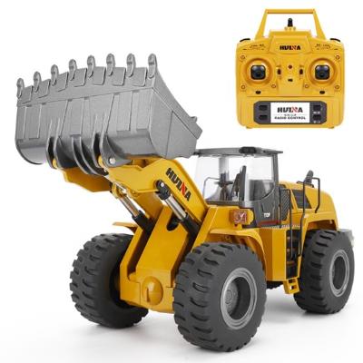 China RC Hobby Huina 583 Big Size RC Loader 1:14 RC Scale Hobby Truck Bulldozer Alloy Truck Remote Control Toys For Boys Building Rc Toys for sale