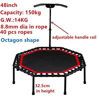 China Steel Rebounder Fitness Gymnastics Fun Ultrasport Tube Jumping Trampoline For Adult for sale