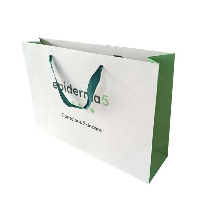 China Recyclable Custom Logo Shoe Paper Shopping Bag Packaging Gift Carrier Bag for sale