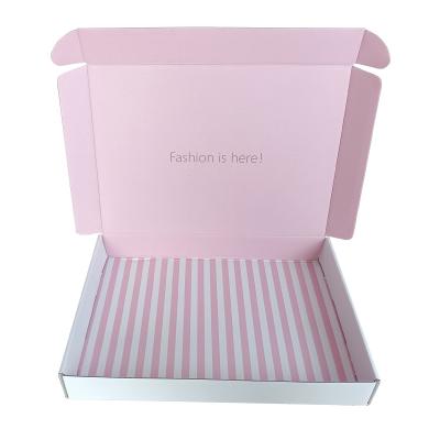 China Custom Printed Materials Paper Materials Underwear Underwear Corrugated Packaging Box Recycled Printing Clothing Mailing Box for sale