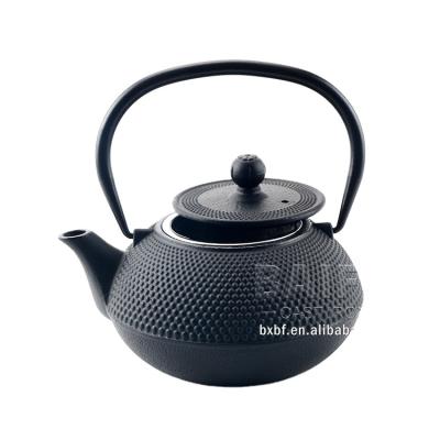 China Contemporary Classic Cast Iron Teapot Amazon Noggin Japanese Cast Iron Tea Kettle with 0.9L/1.0L/1.2L/3.0L Glazed Interior for sale