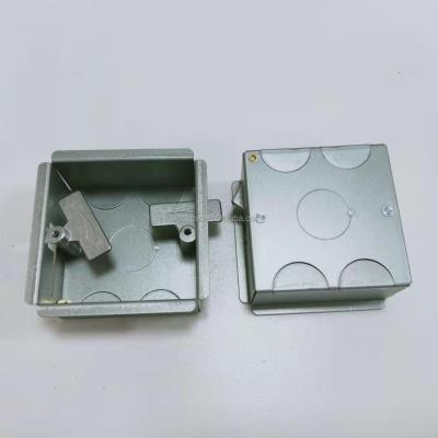 China Industry FlameGuard Electrical Box 1 Strip , Fire Rated GI Metal Boxes With Galvanized Finish for sale