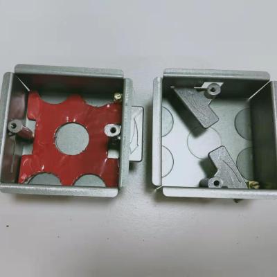 China Wall Electrical Box Cavity Industry Box 1 Back Strip , Fire Rated GI Metal Boxes With Galvanized Finish for sale