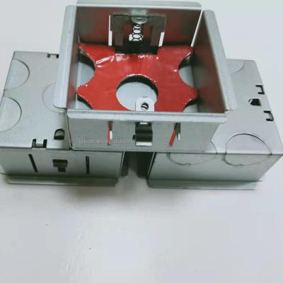 China Industry Enclose Electrical Box Back , Click Box 1 Back Strip , Fire Rated GI Metal Boxes With Galvanized Finish for sale