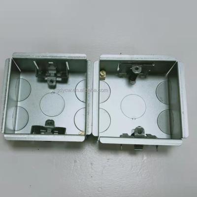 China Industry Outlet Electrical Back Box, Cavity Wall Box Back Box 1 Strip, Fire Rated GI Metal Boxes With Galvanized Finish for sale