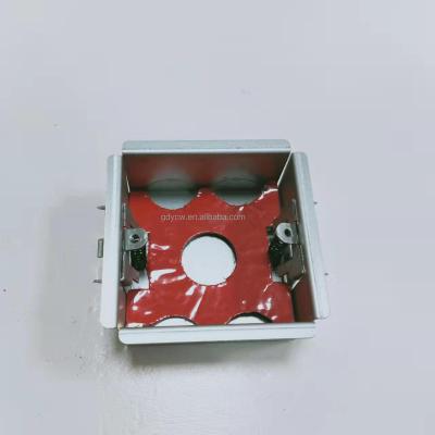 China Industry electrical outlet back box, bases click back box 1 strip, fire rated gi metal boxes with galvanized finish for sale