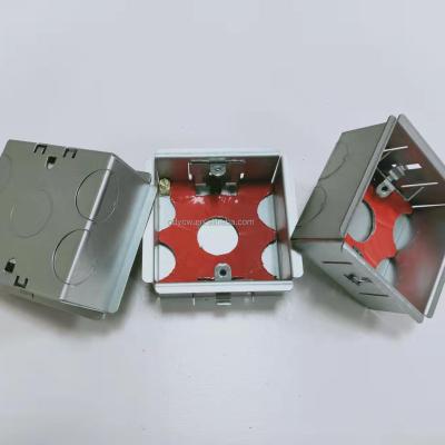 China Electrical Industry Galvanized Steel Box 1 Click Box Back Strip , Fire Rated GI Metal Boxes With Galvanized Finish for sale