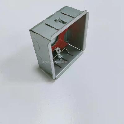 China Industry Electric Lining Box 35mm Back Box 1 Hot Strip, Fire Rated GI Metal Boxes With Galvanized Finish for sale