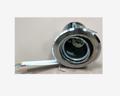 China DZ Commercial CHROME Adjustable Downlight, Fire Rated Downlighter, Flamguard, W/loose Wire for sale