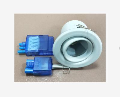 China Commercial WHITE Adjustable Downlight, Fire Rated Downlighter, Flamguard, W/flow Quick Fix Connector for sale