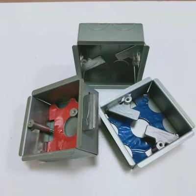 China Electrical Industry 3*3, 1 Gang, Fire Rated GI Metal Boxes With Galvanized Finish for sale