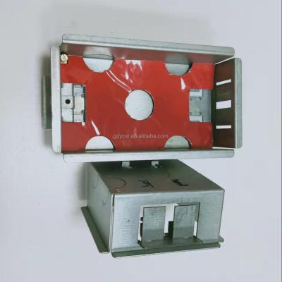 China OEM industry metal electrical boxl back, 1 gang, fire rated gi metal boxes with galvanized finish for sale