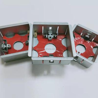 China Electrical Industry 3*3, 1 Gang, Fire Rated GI Metal Boxes With Galvanized Finish for sale