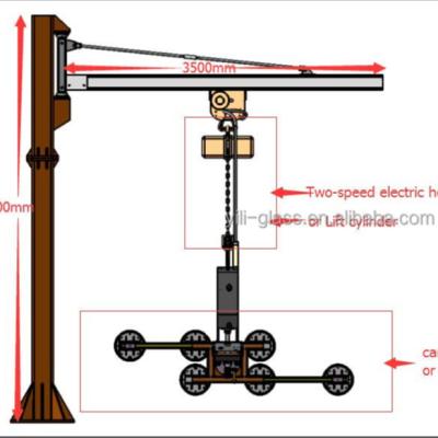 China Lfter Mini Glass Lifter Vacuum Lifter Vacuum Lifting Equipment Durable Granite Glass Manipulation Electric Robotic Sucker for sale