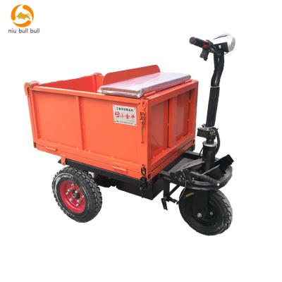 China Durable Mini Electric Micro Dumper Power Truck Electric Wheelbarrow Tricycle Dumper For Farm Work for sale