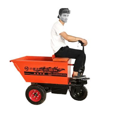 China Durable Electric One Man Electric Three Wheel Dumper Rides Hopper Gray Tilting Garden Farm Pulls Carts for sale