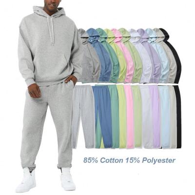 China 2022 Spring Color Chenille Embroidery Sweatsuit Custom Made Casual Men Slim Fit Hoodie Tracksuit Sets for sale