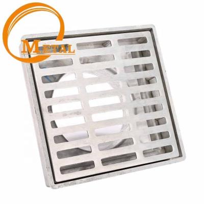 China Floor road metal square floor drain/drainage gutter/manhole cover with drain grating /stariner for sale