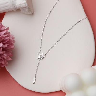 China Other Manufacturers Evaluation Ladies Party Wear Luxury Jewelry S925 Sterling Silver Necklace for sale