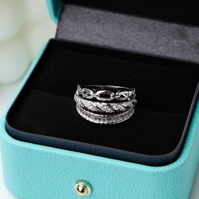 China Cute Hot Selling Fashion Gift S925 Sterling Silver Personality Jewelry Multilayer Rings for sale