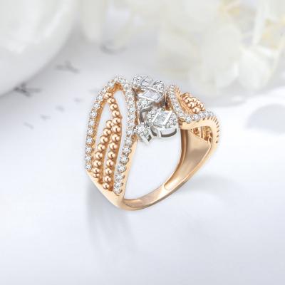 China Whatsab FASHIONABLE New Products Jewelry Birthday Gift Women Customizable Zircon 18K Gold Ring for sale