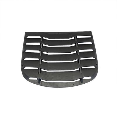 China Classic High Quality Classic Style Matte Carbon Look Windows Louver for the Tesla Model Y for sale