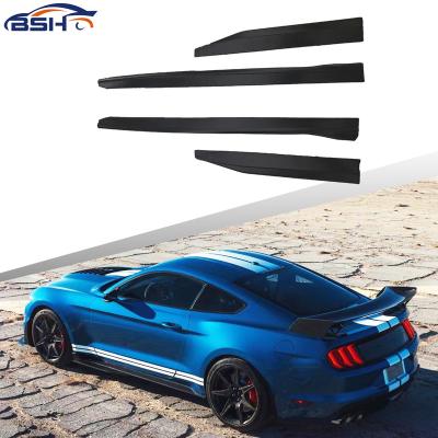 China GT500 GT500 Style PP Material Unpainted Car Bumper Accessories Side Skirt For Mustang 2015-2021 for sale