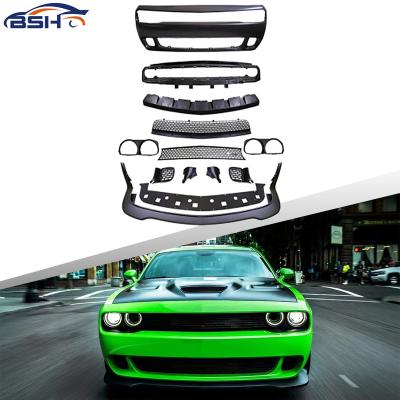 China Hellcat Body Kit Front Bumper Lip For Dodge Challenger 2015-2022 for sale