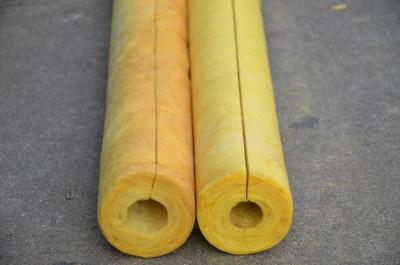 China 80 kg/m3 Glass Wool Air Conditioner Pipe Insulation , Non Combustible OEM for sale