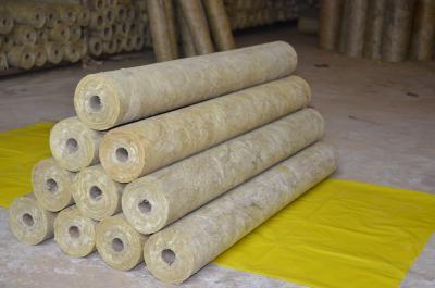 China Thermal stonewool Pipe Insulation Light Weight Thickness 25mm - 100mm for sale