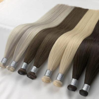 China Silky Straight Wave Chinese Virgin Hair Invisible Wire Hair Extension Genius Weft Human hair for sale