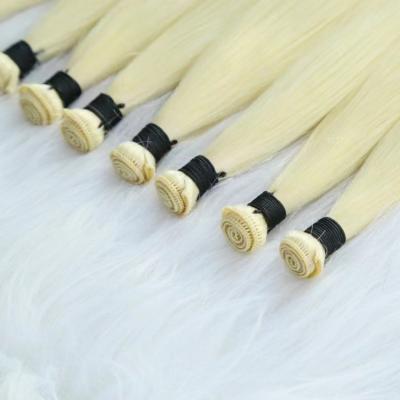 China Silky Straight Wave New Design No Return Hair Flat Weft Hair Extension Best Quality Virgin Hair Genius Weft for sale