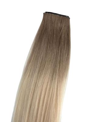 China No Return Hair Short Hair Invisible Thin Weft Genius Weft Remy Hair Extension Double Drawn Virgin Hair Dark Brown Color for sale