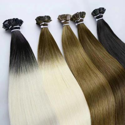 China Silky Straight Wave Popular Factory Price Wholesale U Tip Flat Tip Keratin Human Hair Extension for sale