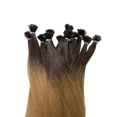 China Silky Straight Wave Double Drawn Italian Prebonded i Tip U Tip Hair Extensions Keratin Virgin Human Hair Extension for sale