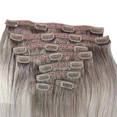 China Silky Straight Wave No Chemical Single Donor Healthy Factory Wholesale Cuticle Aligned Virgin Goo Goo Lace Clip In Hair Extensions for sale