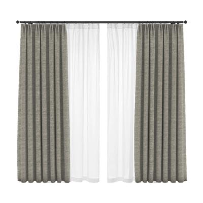 China Hot Sale 100% Chenille Blackout Jacquard Cortina Curtain Fabric Living Room for sale