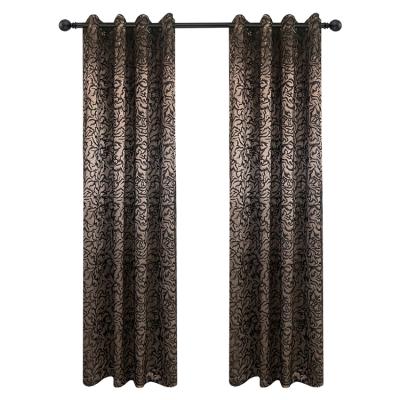 China Newest 100% Hot Sale Blackout Chenille Fabric Curtains Luxury Living Room Curtain Blackout for sale